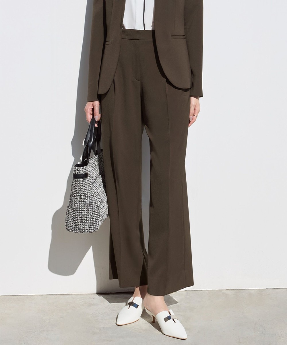 【オンワード】 ICB>パンツ 【新色追加・防シワ・速乾・洗える】Fied ワイドパンツ カーキ 4 レディース 【オンワード】 ICB>パンツ 【新色追加・防シワ・速乾・洗える】Fied ワイドパンツ カーキ 4 レディース