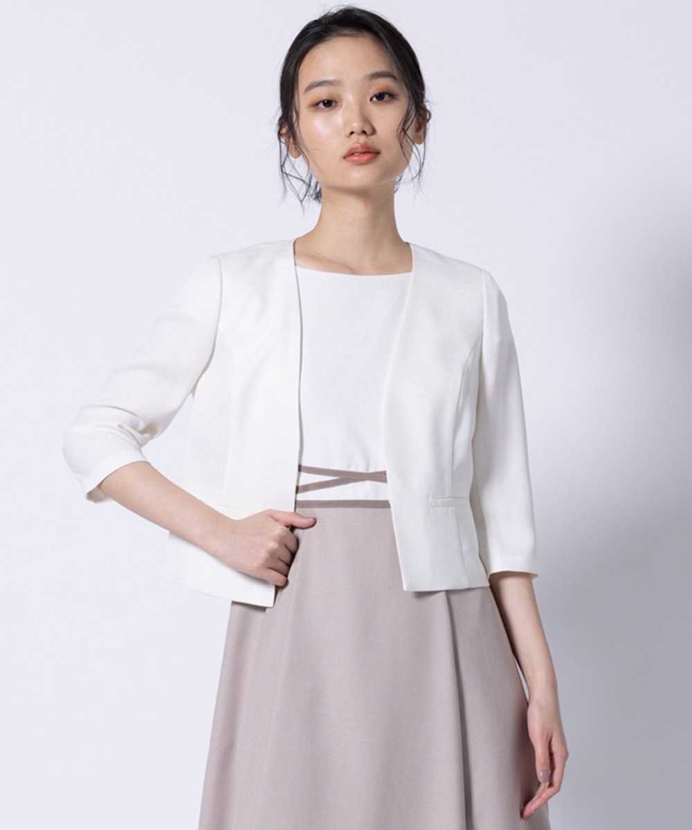 【オンワード】 TOCCA>ジャケット/アウター 【洗える・消臭】BRIGHT LUMINOUS 七分袖ジャケット アイボリー 2 レディース 【オンワード】 TOCCA>ジャケット/アウター 【洗える・消臭】BRIGHT LUMINOUS 七分袖ジャケット アイボリー 2 レディース