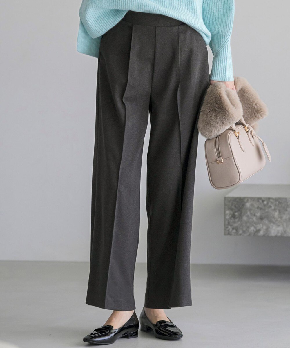 【オンワード】 ANY SIS>パンツ センタープレスメランジ パンツ チャコール M レディース