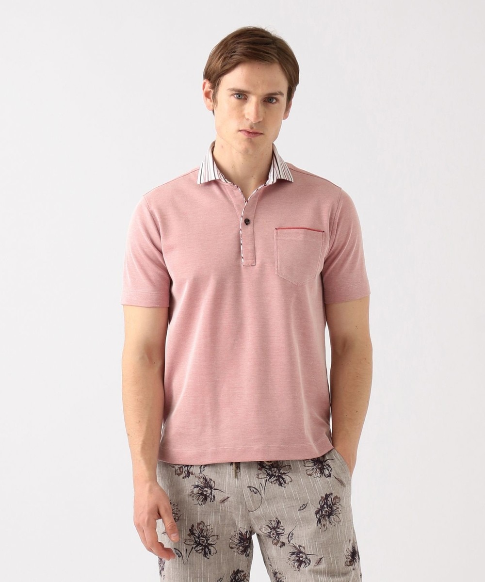 【オンワード】 JOSEPH ABBOUD>トップス OGクールダディ ポロシャツ ライトグレー LL メンズ 【送料無料】