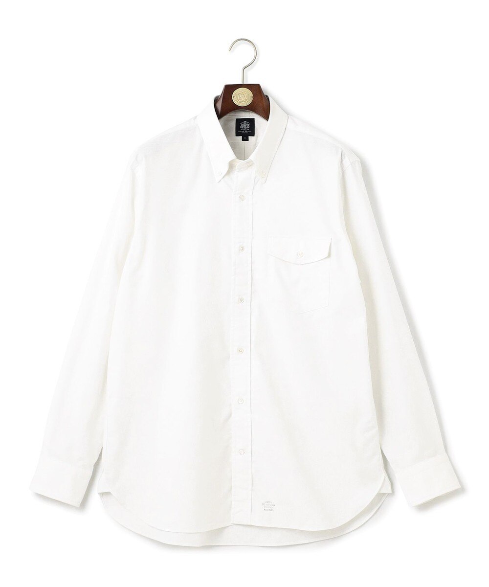 【オンワード】 J.PRESS MEN>トップス 【KING SIZE】【定番 / 不変の品格】アービング シャツ / ボタンダウン ホワイト 2L メンズ