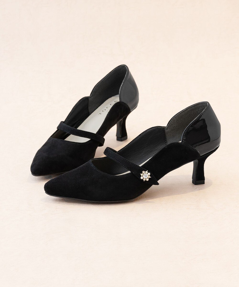 【オンワード】 TOCCA>シューズ BIJOUX STRAP PUMPS パンプス ブラック 36 レディース 【送料無料】