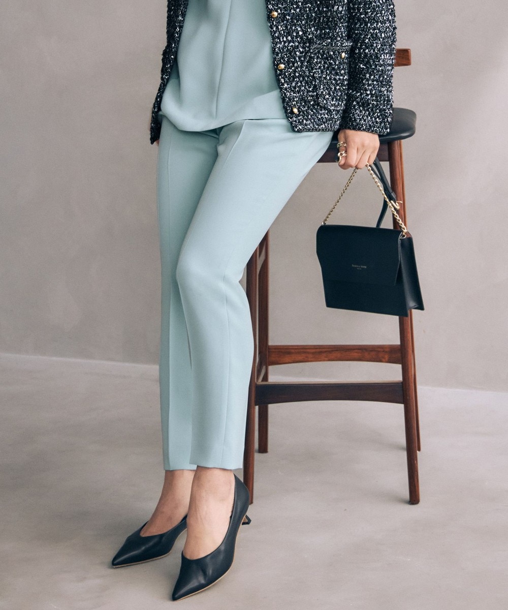 【オンワード】 自由区>パンツ 【セットアップ対応・洗える】トリアセダブルクロステーパード パンツ メンソール 36 レディース 【オンワード】 自由区>パンツ 【セットアップ対応・洗える】トリアセダブルクロステーパード パンツ メンソール 36 レディース