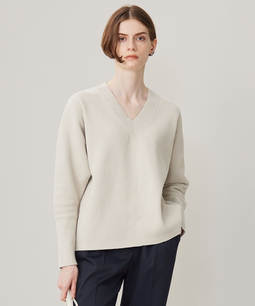 【オンワード】 ICB>トップス 【洗える】コットンシェニール Vネックニット トープ XS レディース 【オンワード】 ICB>トップス 【洗える】コットンシェニール Vネックニット トープ XS レディース