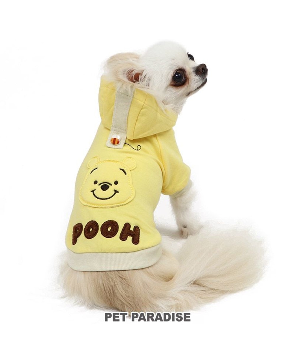 【オンワード】 PET PARADISE>ペットグッズ 犬 服 ディズニー くまのプーさん パーカー 【小型犬】 顔 ワッペン 黄 ＤＳ