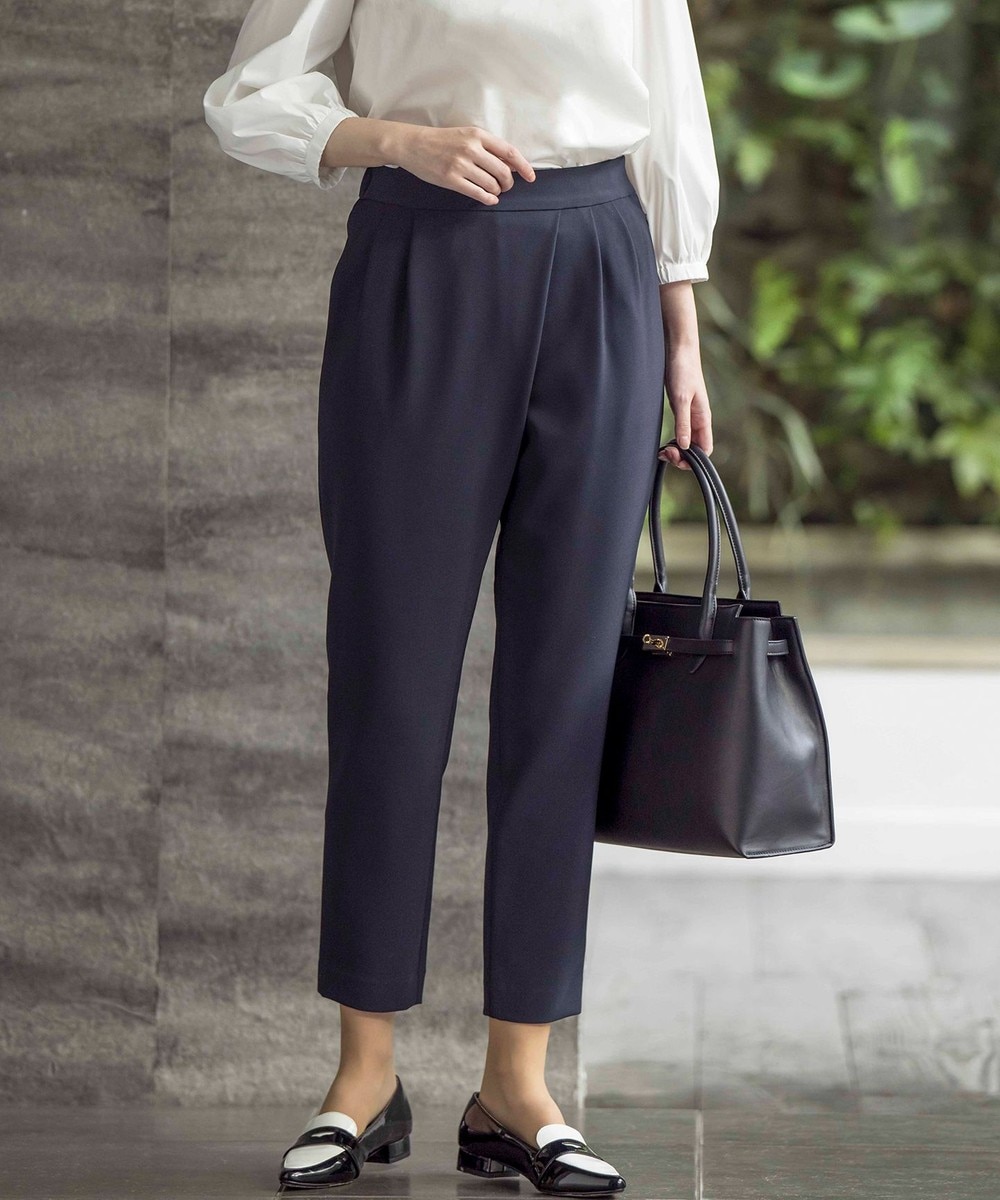 【オンワード】 組曲>パンツ 【KUMIKYOKU NAVY】コンフォータブルドレープ ラップパンツ ネイビー 1 レディース 【オンワード】 組曲>パンツ 【KUMIKYOKU NAVY】コンフォータブルドレープ ラップパンツ ネイビー 1 レディース