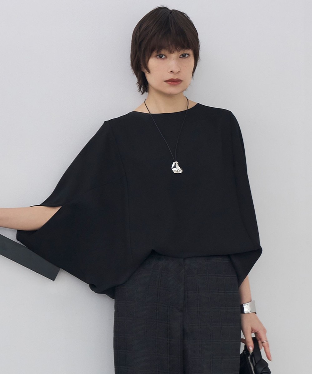 【オンワード】 ICB>トップス 【新色追加・WEB限定カラーあり・UVケア・接触冷感・速乾・防シワ・洗える】FluidBackSatin ドルマンスリーブブラウス ブラック 4 レディース 【オンワード】 ICB>トップス 【新色追加・WEB限定カラーあり・UVケア・接触冷感・速乾・防シワ・洗える】FluidBackSatin ドルマンスリーブブラウス ブラック 4 レディース