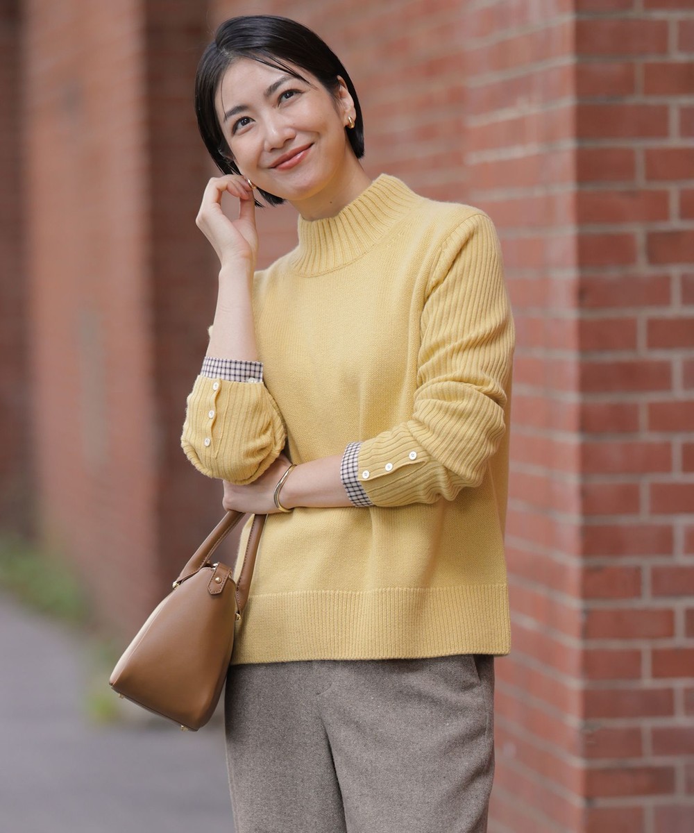 【オンワード】 J.PRESS LADIES L(大きいサイズ)>トップス CASHBIT NEO ハイネック ニット イエロー T13 レディース 【オンワード】 J.PRESS LADIES L(大きいサイズ)>トップス CASHBIT NEO ハイネック ニット イエロー T13 レディース