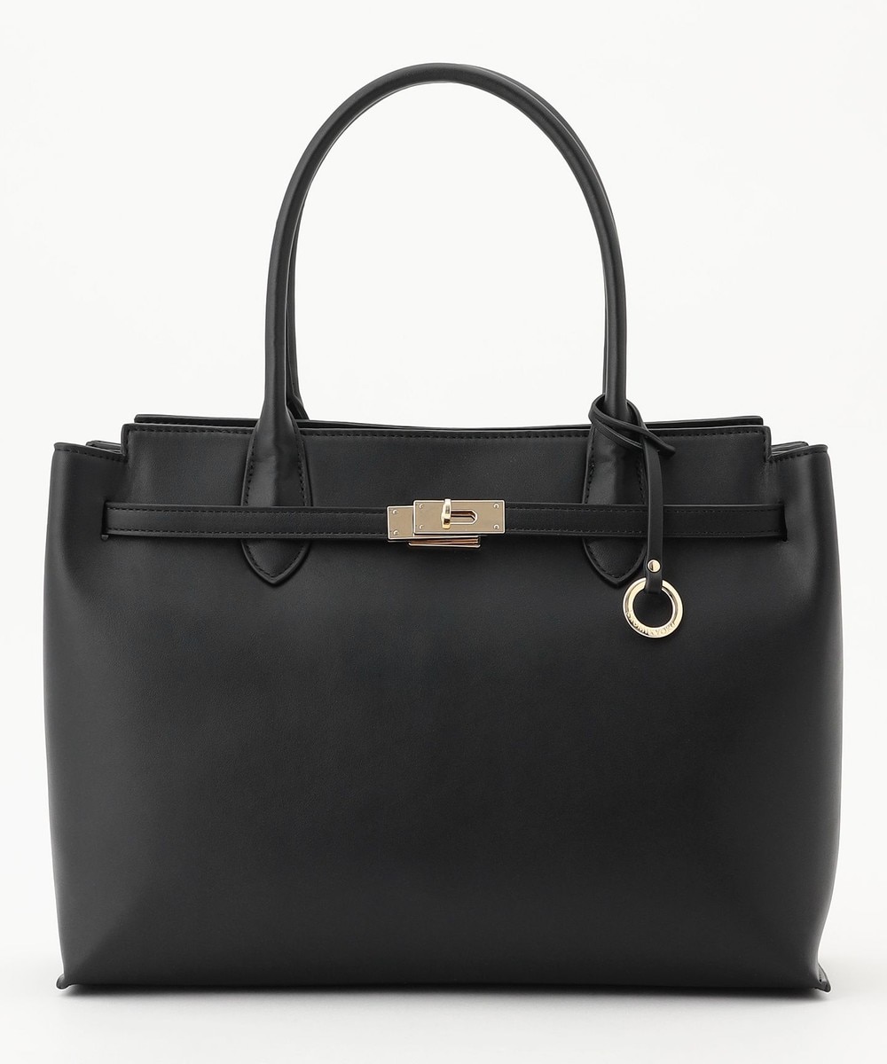 【オンワード】 組曲>バッグ 【A4対応・通勤】ベルトデザイントート バッグ ブラック F レディース 【オンワード】 組曲>バッグ 【A4対応・通勤】ベルトデザイントート バッグ ブラック F レディース