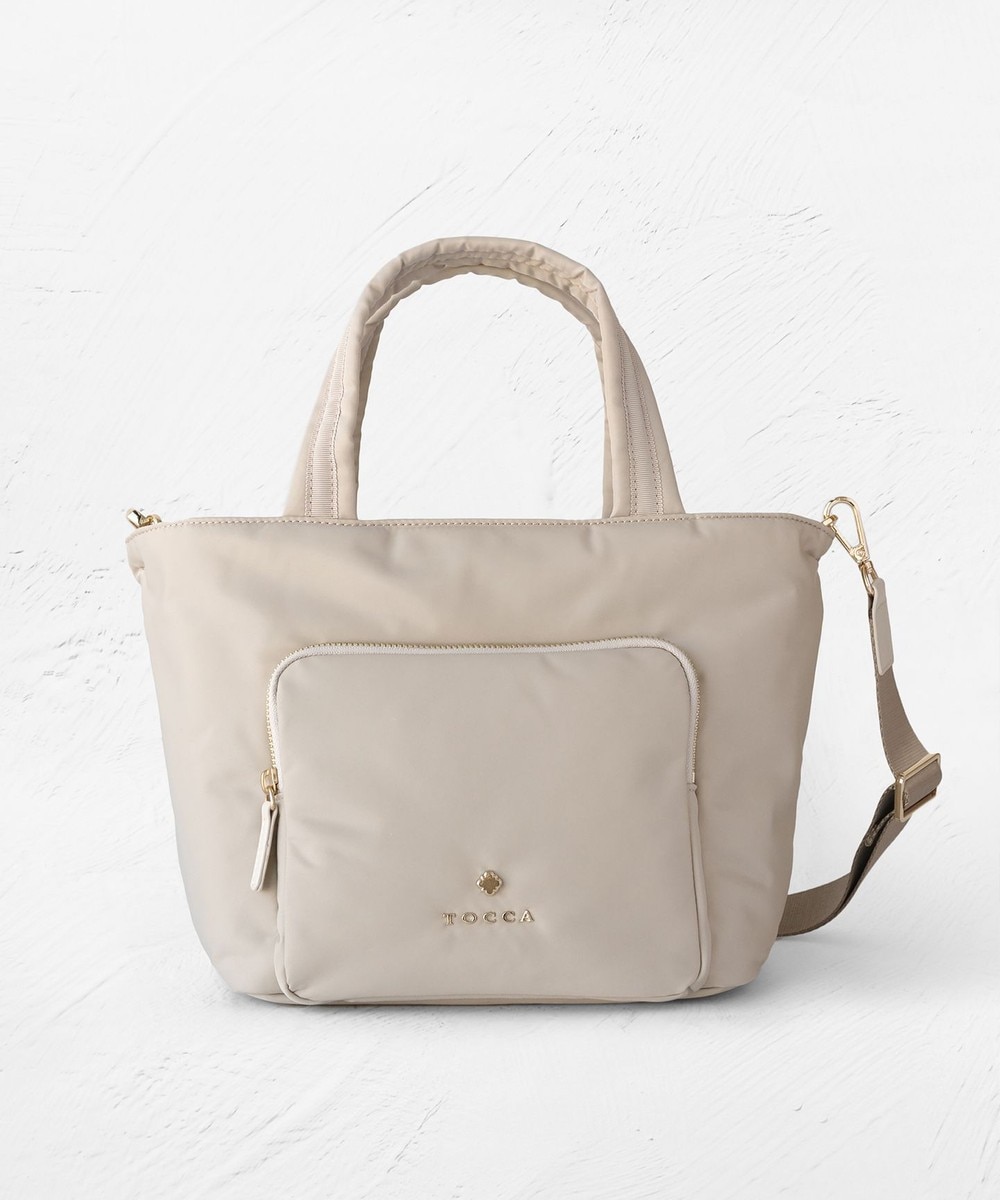 【オンワード】 TOCCA>バッグ 【サスティナブル素材・撥水】CONCURSIO NYLON TOTE トートバッグ ライトベージュ F レディース 【オンワード】 TOCCA>バッグ 【サスティナブル素材・撥水】CONCURSIO NYLON TOTE トートバッグ ライトベージュ F レディース