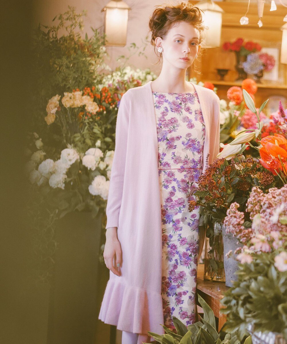 【オンワード】 TOCCA>トップス 【洗える!】WOOL CASHEMERE ICING LONG CARDIGAN ロングカーディガン ピンク F レディース 【送料無料】