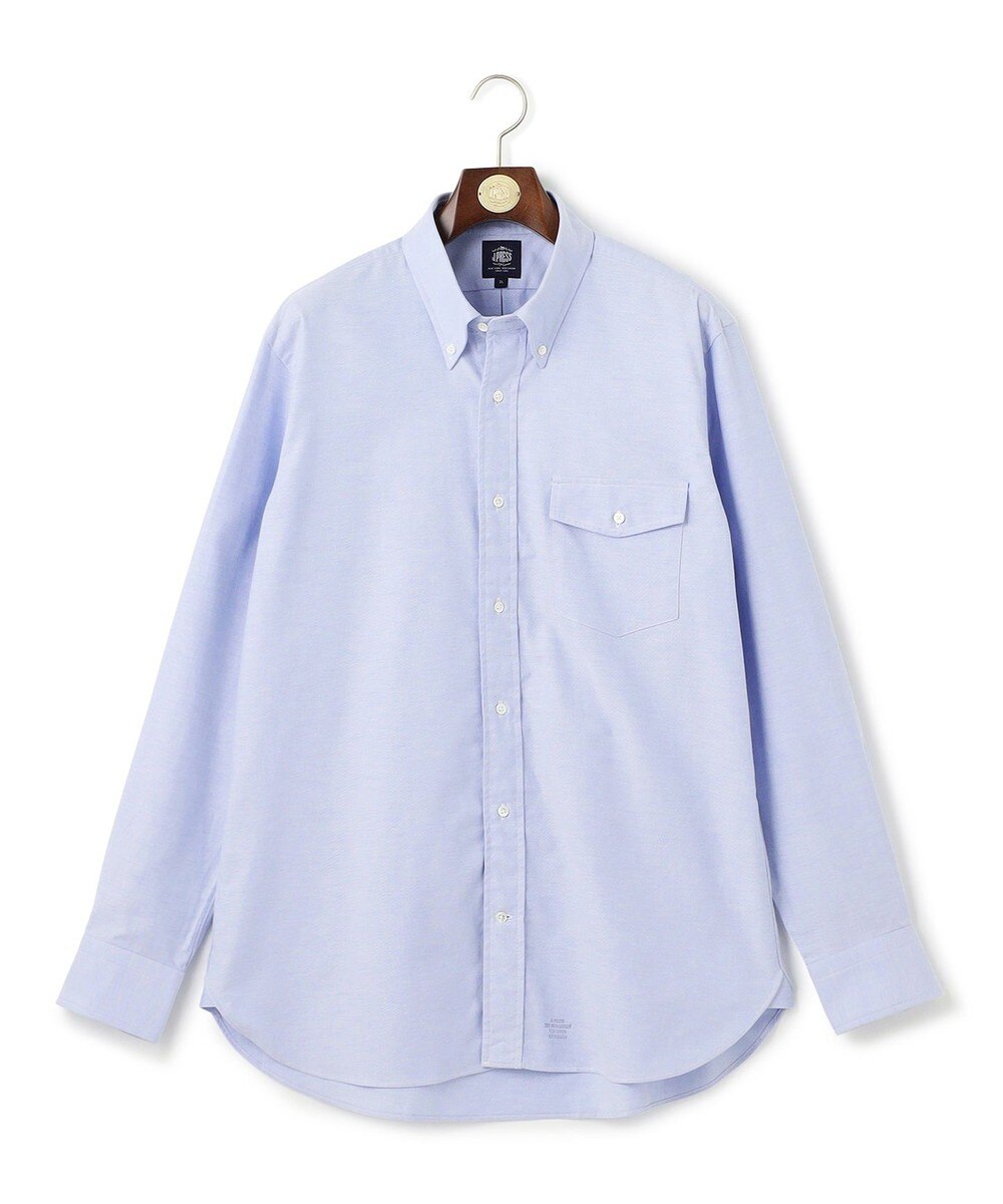 【オンワード】 J.PRESS MEN>トップス 【KING SIZE】【定番 / 不変の品格】アービング シャツ / ボタンダウン サックスブルー 3L メンズ