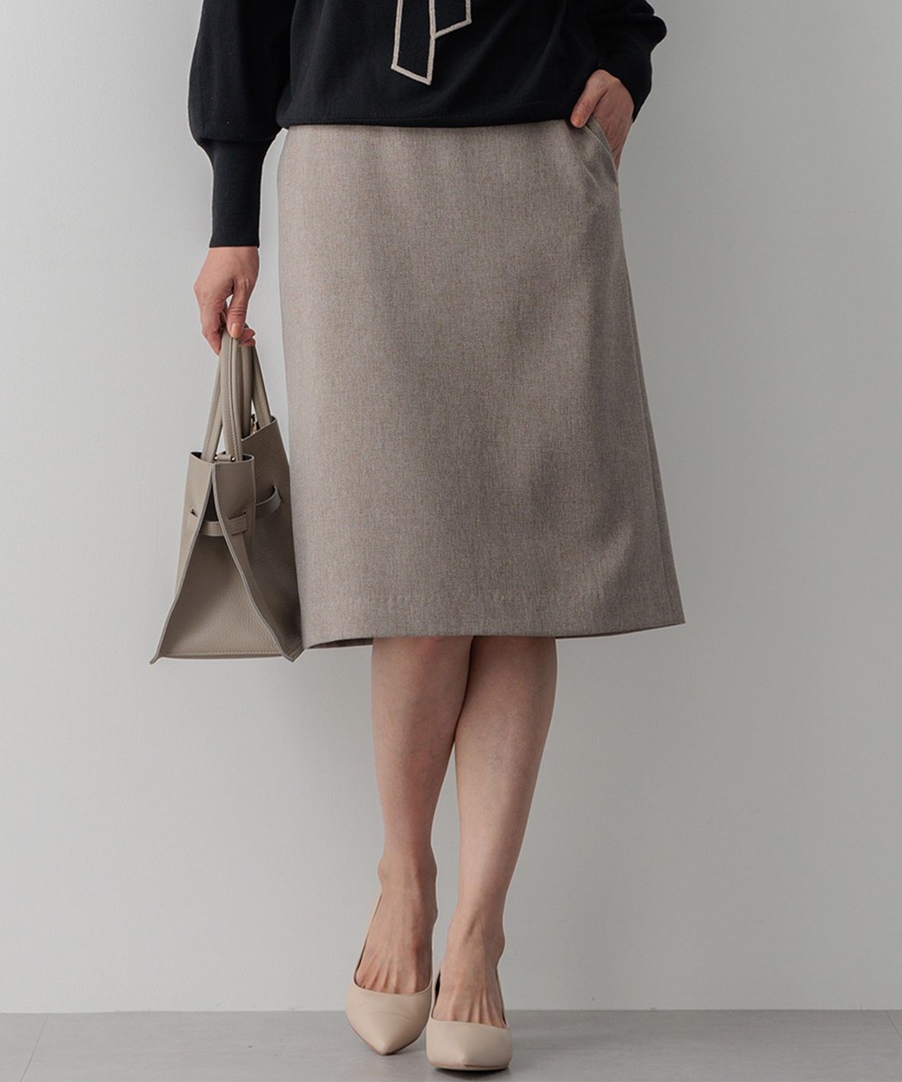 【オンワード】 23区 L(大きいサイズ)>スカート 【洗える/セットアップ対応】ウールライクカルゼ タイト スカート ベージュ 50 レディース 【オンワード】 23区 L(大きいサイズ)>スカート 【洗える/セットアップ対応】ウールライクカルゼ タイト スカート ベージュ 50 レディース