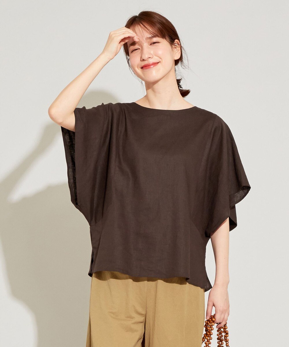 【オンワード】 SHARE PARK LADIES>トップス 【洗える】リネンレーヨンフリルスリーブブラウス ホワイト 1 レディース 【送料無料】