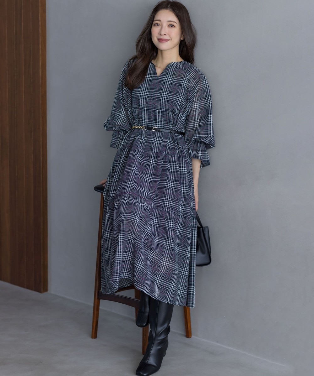 【オンワード】 組曲>ワンピース ライトトロピカル ワンピース ブラック F レディース 【オンワード】 組曲>ワンピース ライトトロピカル ワンピース ブラック F レディース