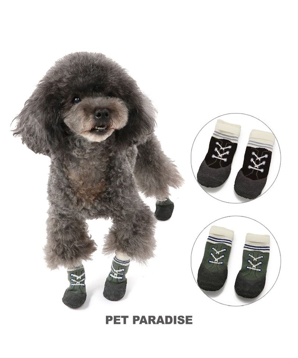 PET PARADISE>ペットグッズ 犬 靴 靴下 フィットシューズ 【３Ｓ】 グリーン ブラウン グリーン ３Ｓ
