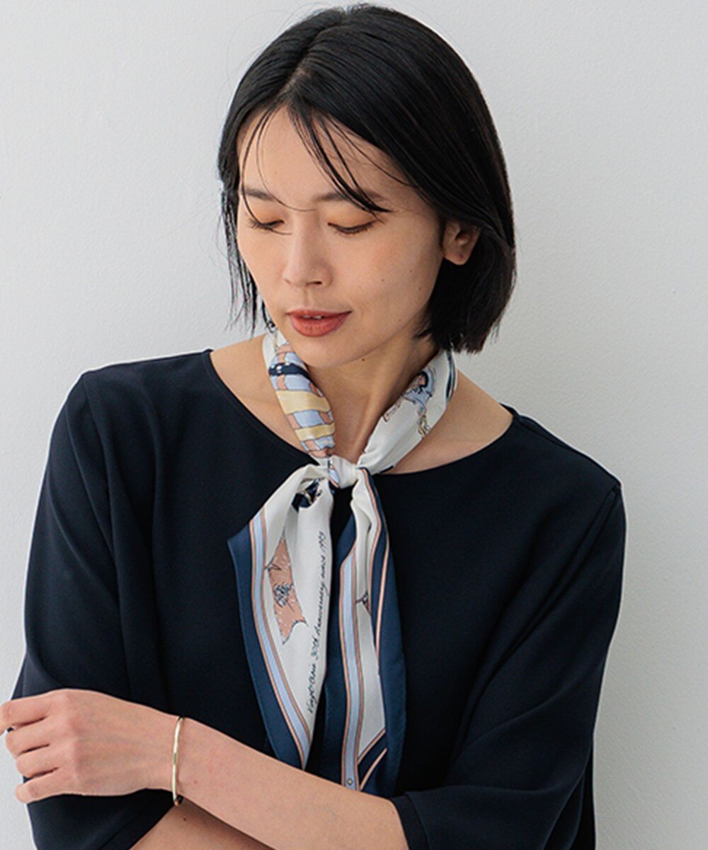 【オンワード】 23区>ファッション雑貨 マップ柄 スカーフ ネイビー F レディース 【オンワード】 23区>ファッション雑貨 マップ柄 スカーフ ネイビー F レディース