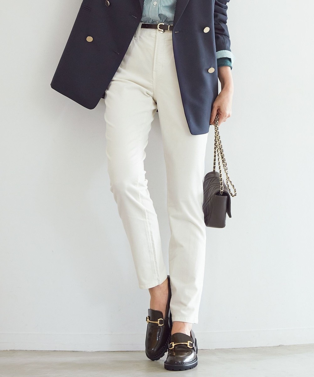 【オンワード】 23区 S(小さいサイズ)>パンツ 【洗える】23区DENIM ベルベットストレッチ スキニーパンツ オフホワイト 30 レディース 【オンワード】 23区 S(小さいサイズ)>パンツ 【洗える】23区DENIM ベルベットストレッチ スキニーパンツ オフホワイト 30 レディース