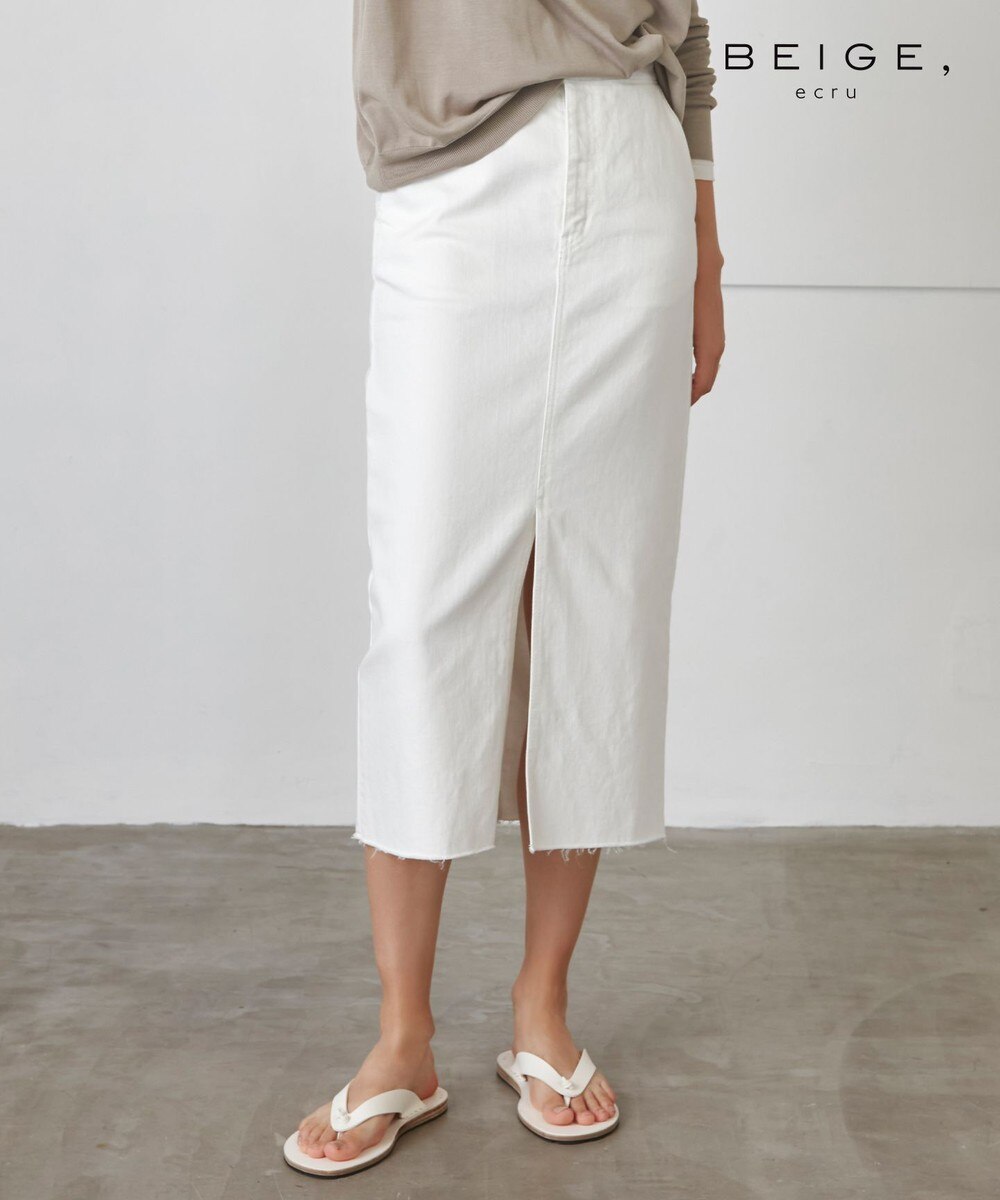 【オンワード】 BEIGE,>スカート PONS / デニムスカート White 4 レディース 【送料無料】