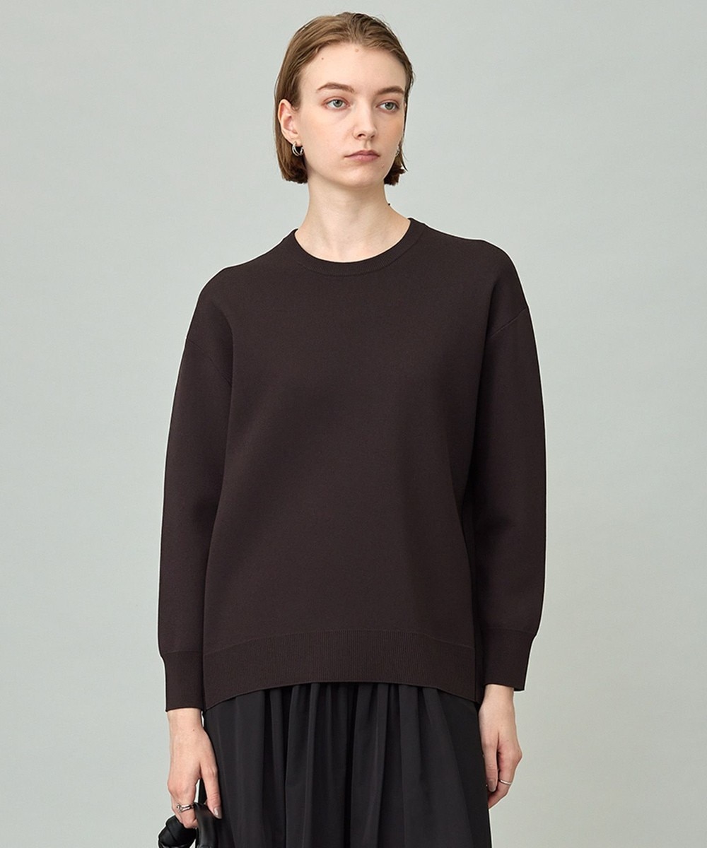 【オンワード】 ICB>トップス 【洗える】 シンセティックダブルフェイス ニットプルオーバー ダークブラウン S レディース 【オンワード】 ICB>トップス 【洗える】 シンセティックダブルフェイス ニットプルオーバー ダークブラウン S レディース