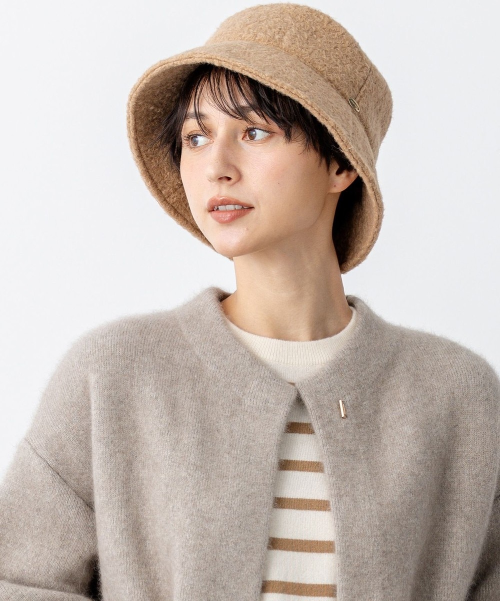 【オンワード】 23区>帽子 【見上愛さん着用】プードルボア バケットハット キャメル F レディース 【オンワード】 23区>帽子 【見上愛さん着用】プードルボア バケットハット キャメル F レディース