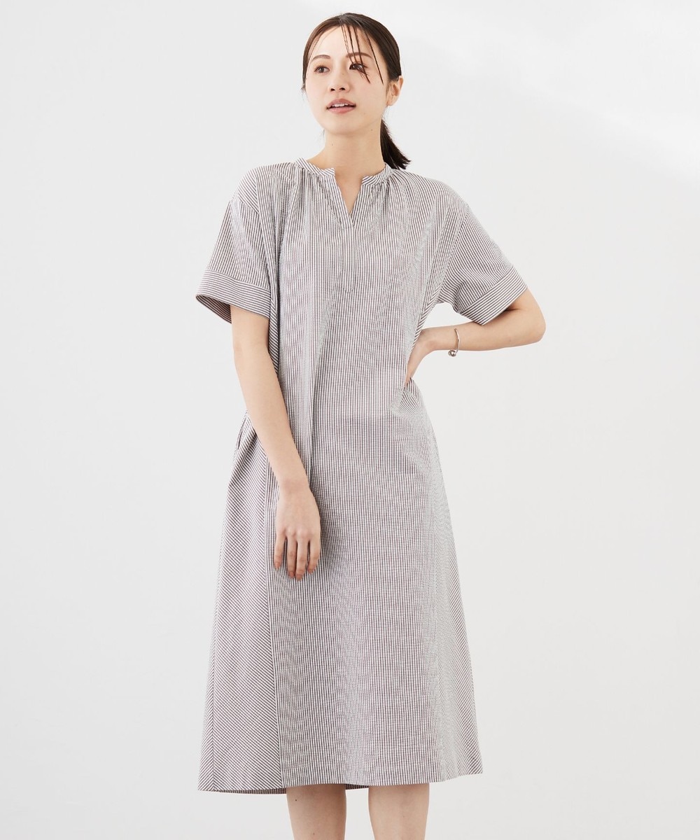 【オンワード】 J.PRESS LADIES S(小さいサイズ)>ワンピース 【洗える・抗菌消臭・吸水速乾】サッカージャージー ワンピース ブラウン P5 レディース 【オンワード】 J.PRESS LADIES S(小さいサイズ)>ワンピース 【洗える・抗菌消臭・吸水速乾】サッカージャージー ワンピース ブラウン P5 レディース