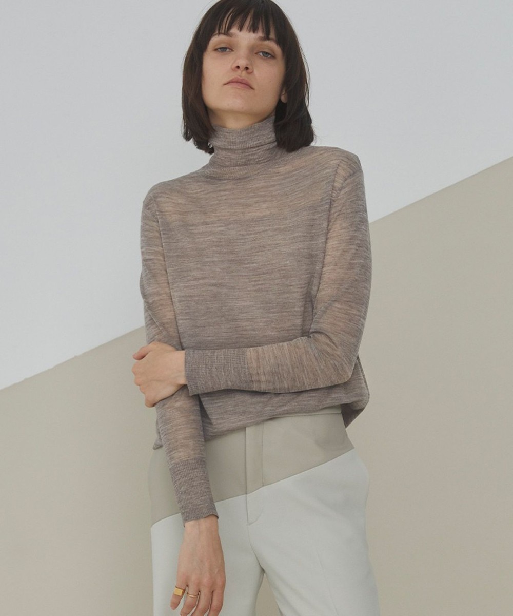 【オンワード】 BEIGE,>トップス ANGLES / ハイネックニット Fog Blue 4 レディース 【送料無料】