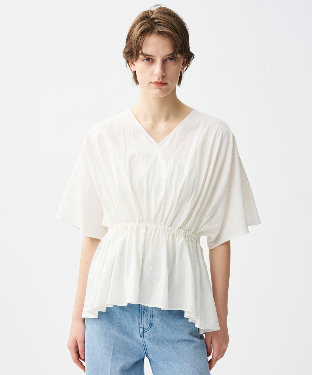 【オンワード】 uncrave>トップス 【洗濯機洗い可】コットンリネンボイル ペプラムブラウス オフ F レディース 【オンワード】 uncrave>トップス 【洗濯機洗い可】コットンリネンボイル ペプラムブラウス オフ F レディース