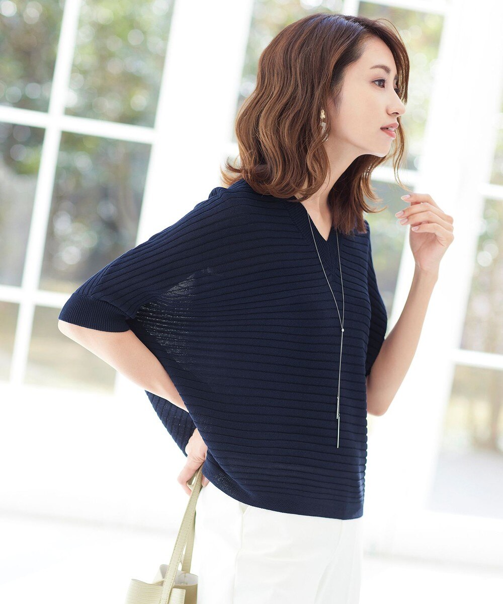 【洗える】体型カバーも叶うサマーニットドルマントップス