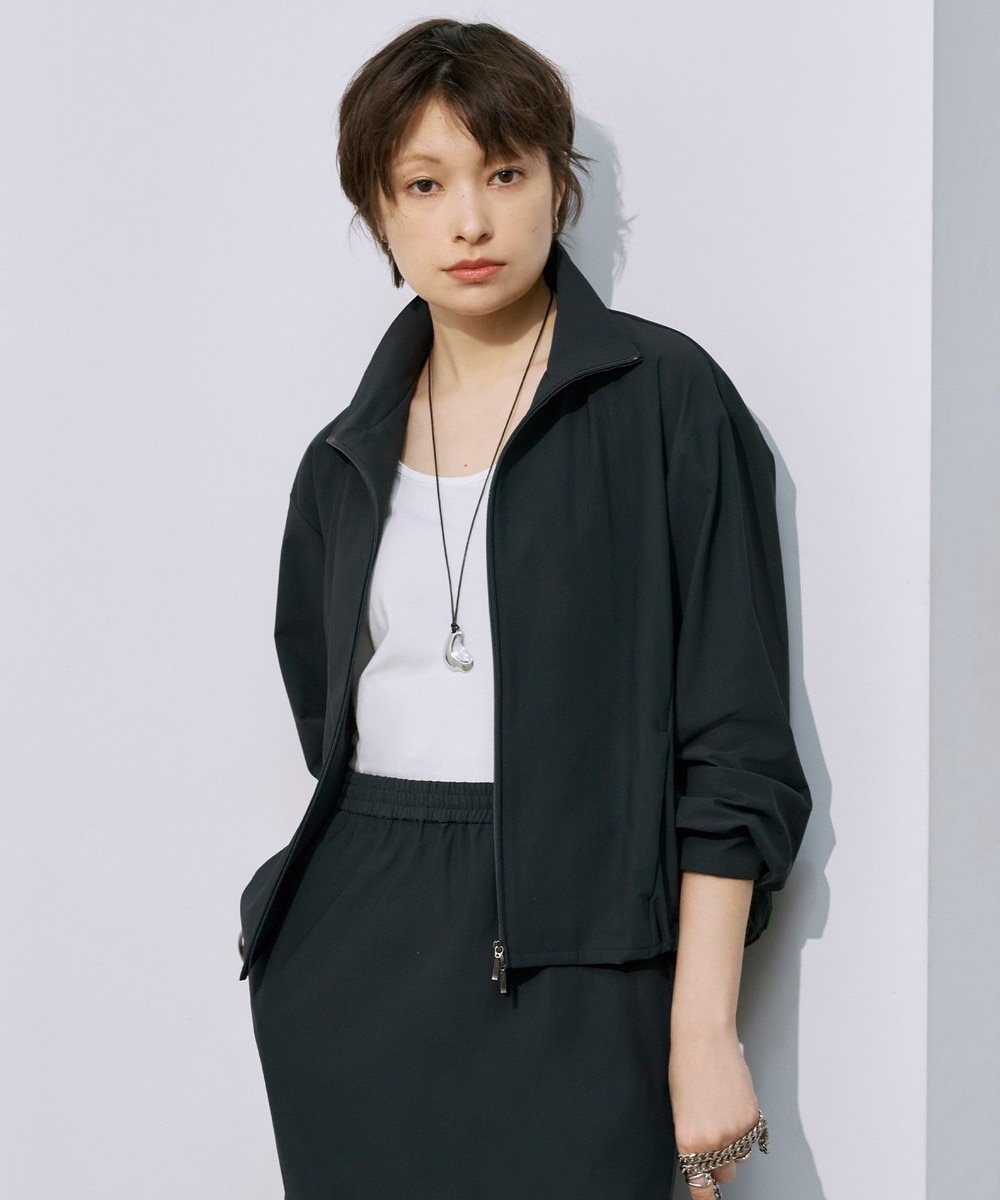 【オンワード】 ICB L(大きいサイズ)>ジャケット/アウター 【接触冷感・UVカット・防シワ・洗える】 アトラストリコット ブルゾン チャコール L レディース 【オンワード】 ICB L(大きいサイズ)>ジャケット/アウター 【接触冷感・UVカット・防シワ・洗える】 アトラストリコット ブルゾン チャコール L レディース