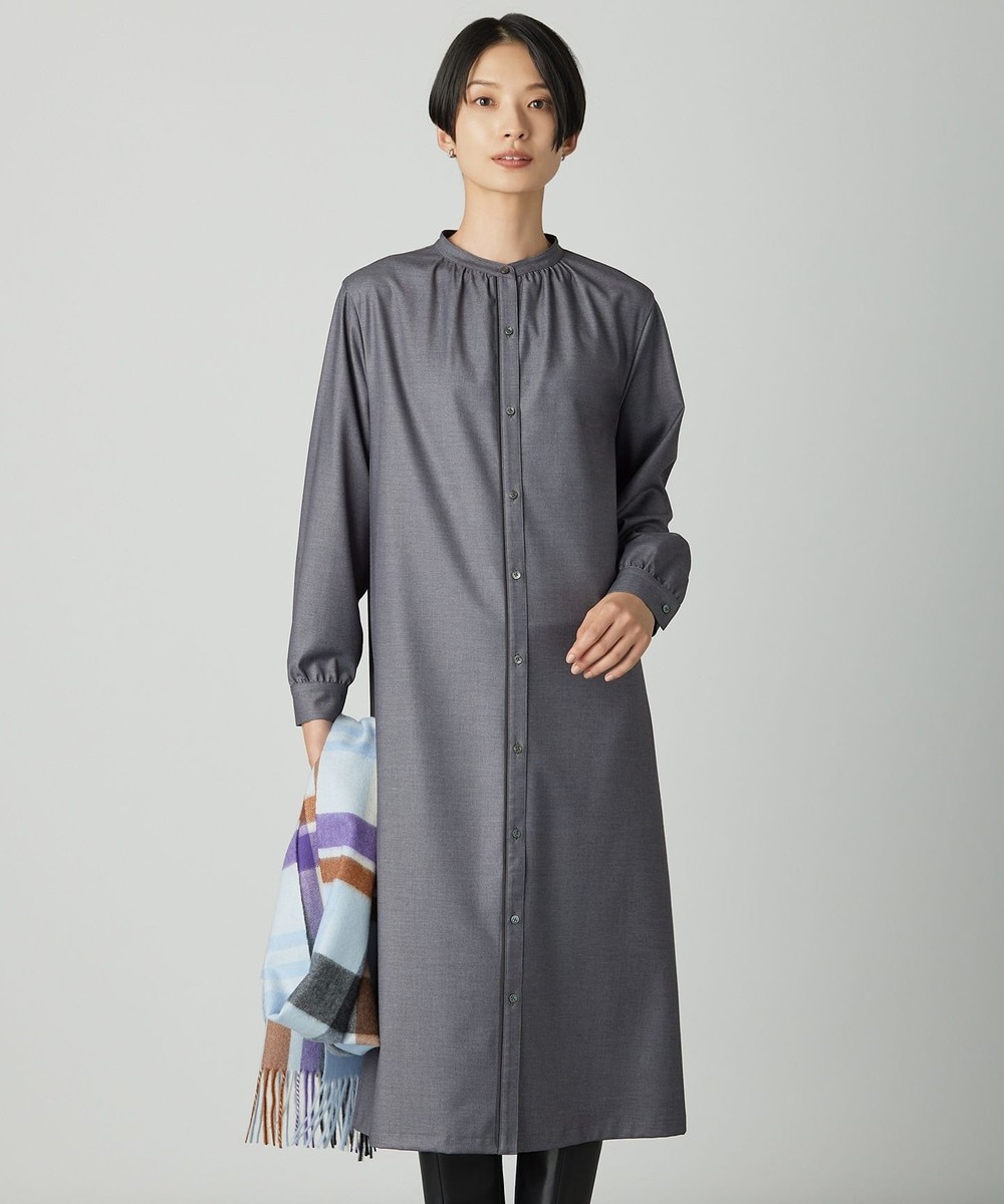 【オンワード】 J.PRESS LADIES S(小さいサイズ)>ワンピース ギャバストレッチ ワンピース グレー P7 レディース 【オンワード】 J.PRESS LADIES S(小さいサイズ)>ワンピース ギャバストレッチ ワンピース グレー P7 レディース