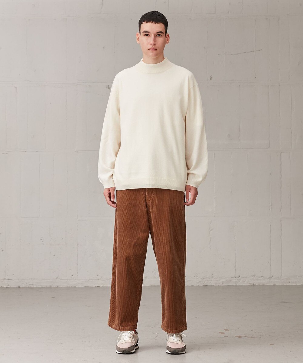 【オンワード】 ONWARD Design Diversity>トップス 【UNISEX・カシミヤ100%・洗える】リラックスフィット・モックネックニット ベージュ(無染色) L レディース 【送料無料】