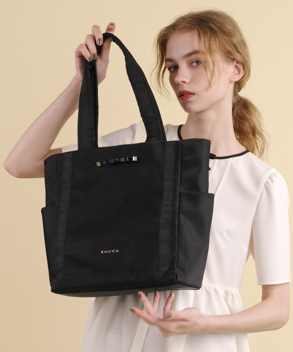 【オンワード】 TOCCA>バッグ 【A4サイズ対応・撥水】PLENTIFUL A4 NYLONBAG ナイロンバッグ ブラック F レディース