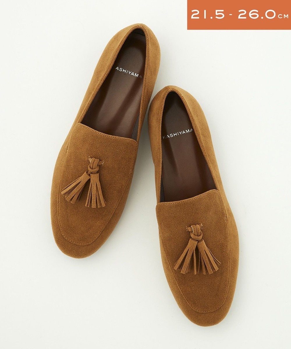 ＜オンワード＞KASHIYAMA Women's shoes>シューズ 【受注生産】タッセルローファー(1.5cm) ライトブラウン 25.0cm レディース