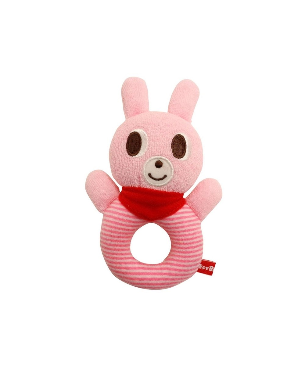 【オンワード】 MIKI HOUSE HOT BISCUITS>おもちゃ キャラクター やわらかラトル ピンク -- キッズ