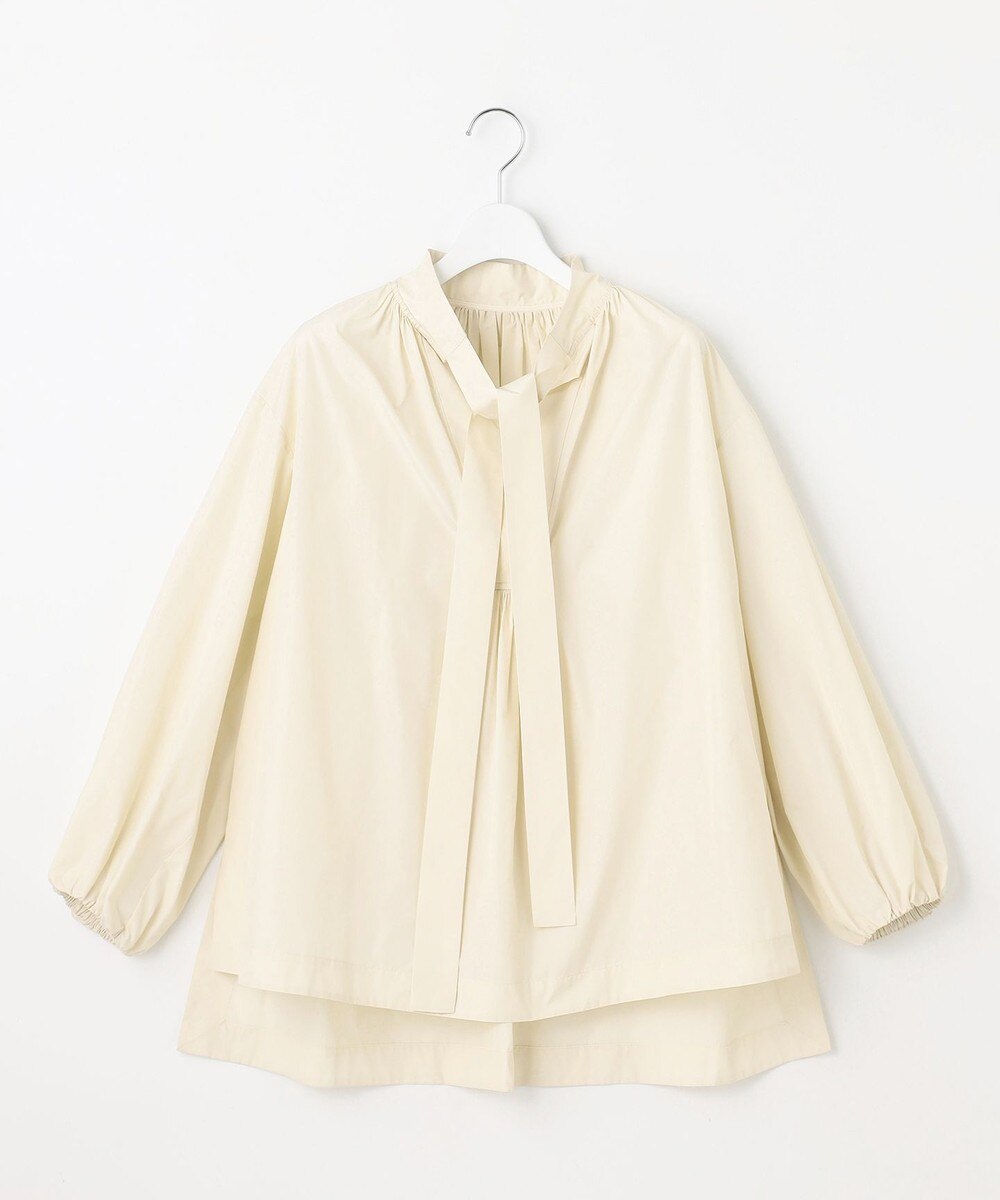 【オンワード】 23区 L（大きいサイズ）>トップス 【R(アール)】ポリエステルシルクタフタ ボウタイ ブラウス アイボリー 46 レディース