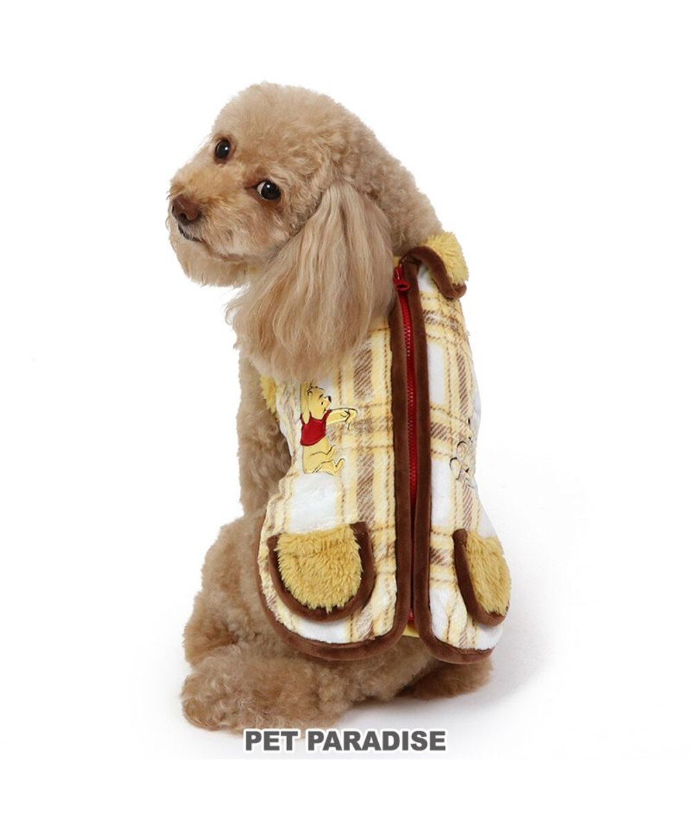 ＜オンワード＞PET PARADISE>ペットグッズ ディズニー くまのプーさん 背開き ベスト 《 風船柄》 小型犬 黄 ＤＳＳ