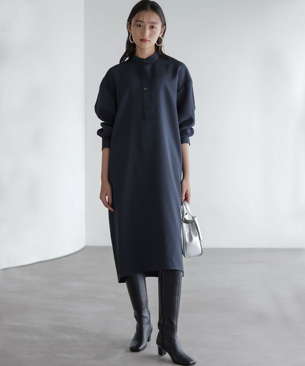 【オンワード】 組曲>ワンピース ウーステッドライク ワンピース ネイビー 2 レディース 【オンワード】 組曲>ワンピース ウーステッドライク ワンピース ネイビー 2 レディース