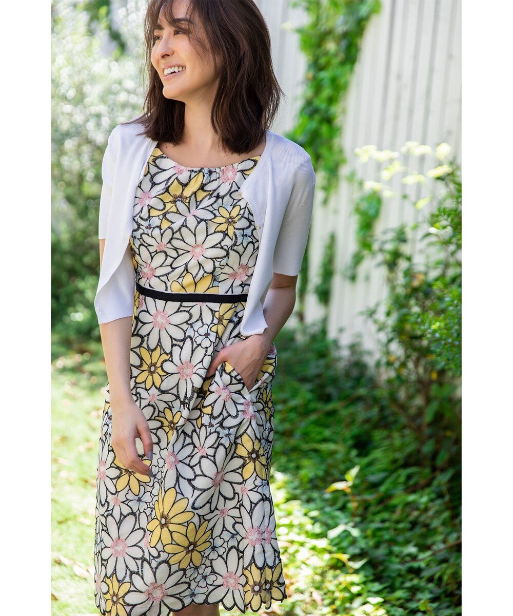 【オンワード】 TOCCA>ワンピース 【洗える!】MATRICARIA ドレス アイボリー 6 レディース 【送料無料】