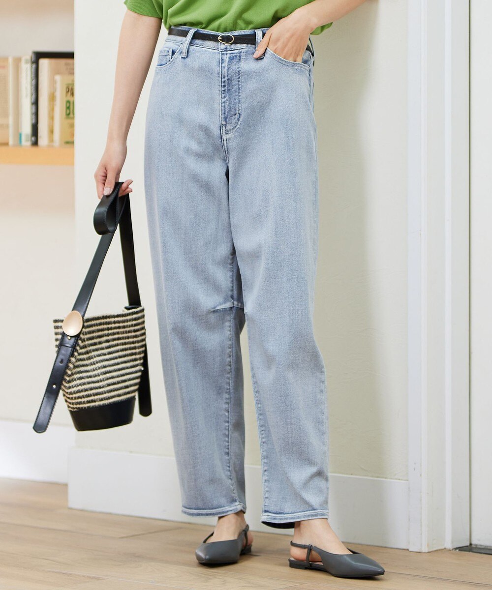 【オンワード】 自由区>パンツ 【洗える】ウスカルデニムダーツカーブ パンツ ライトインディゴ 38 レディース 【オンワード】 自由区>パンツ 【洗える】ウスカルデニムダーツカーブ パンツ ライトインディゴ 38 レディース