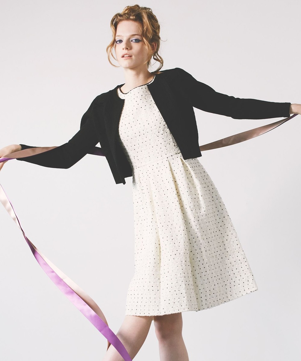 【オンワード】 TOCCA>ワンピース CHIFFON TWEED ドレス アイボリー 4 レディース 【オンワード】 TOCCA>ワンピース CHIFFON TWEED ドレス アイボリー 4 レディース