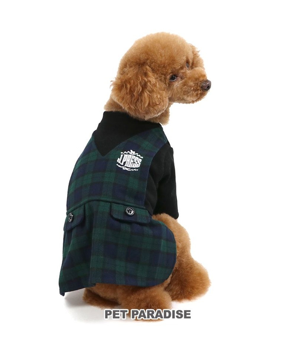 PET PARADISE>ペットグッズ J.PRESS スカートつなぎ ブラックウォッチ 小型犬 - ＤＳ 【送料無料】