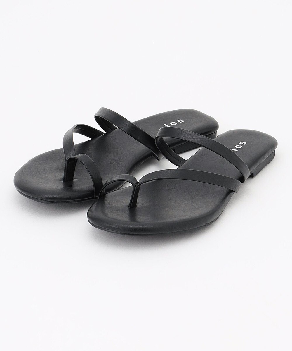 【オンワード】 ICB>シューズ 【マガジン掲載】Flat Sandals サンダル（番号CM24） ホワイト M レディース 【送料無料】