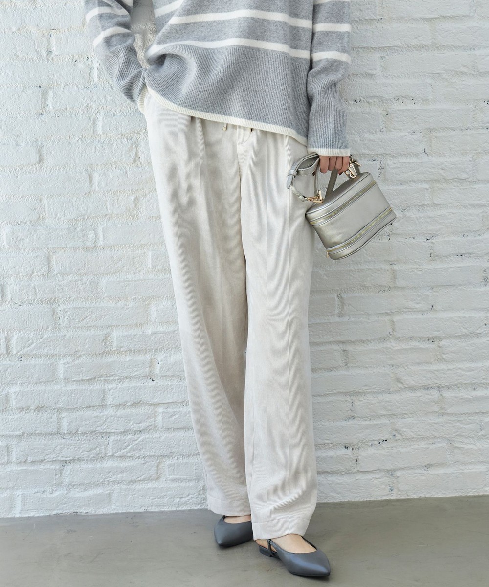 【オンワード】 自由区>パンツ 【カタログ掲載】ソフトコーデュロイワイド パンツⅡ オフ 36 レディース 【オンワード】 自由区>パンツ 【カタログ掲載】ソフトコーデュロイワイド パンツⅡ オフ 36 レディース
