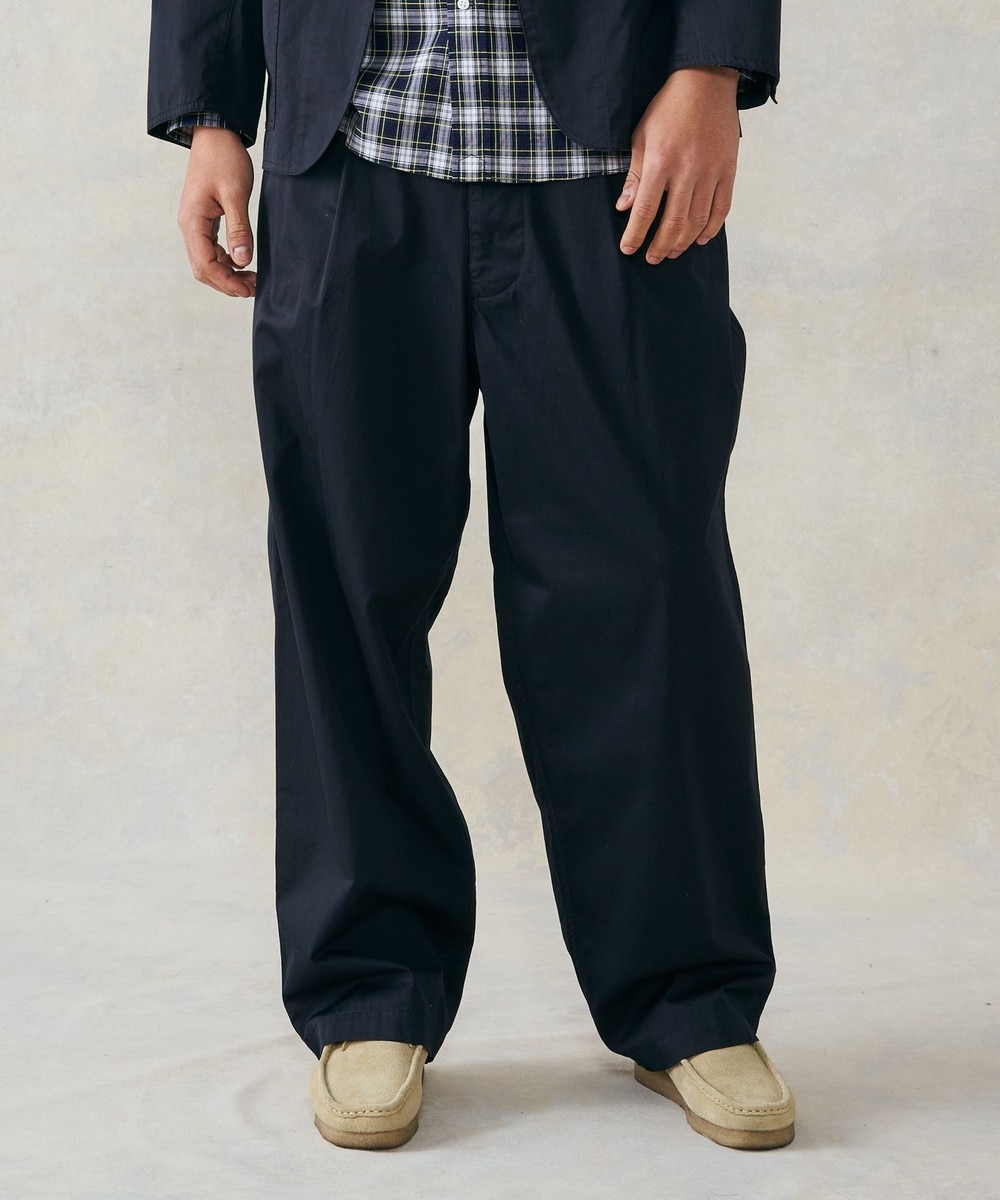 【オンワード】 J.PRESS MEN>パンツ ギザツイルワンタックワイドパンツ ネイビー M メンズ 【オンワード】 J.PRESS MEN>パンツ ギザツイルワンタックワイドパンツ ネイビー M メンズ