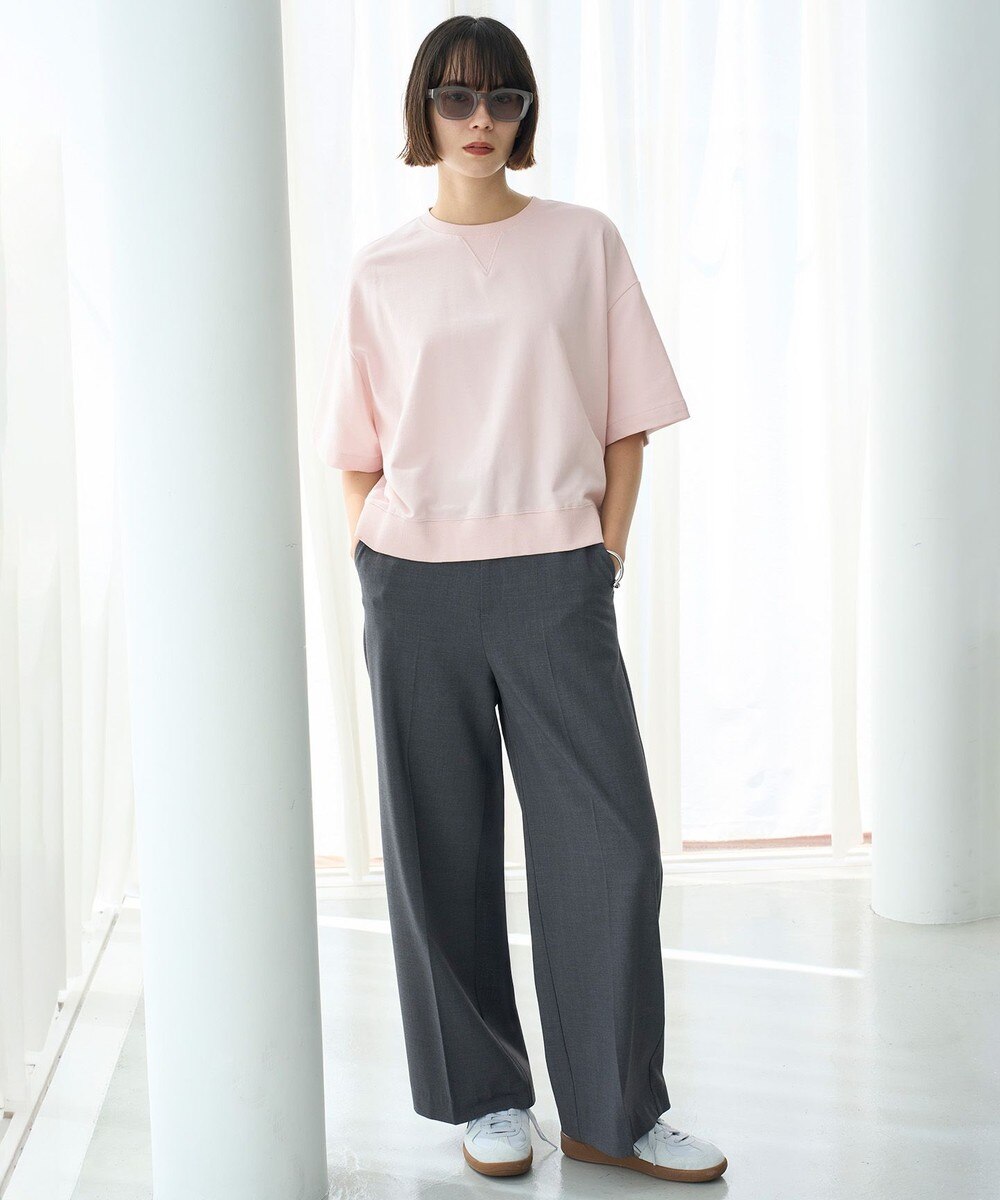 【オンワード】 UNFILO L（大きいサイズ）>パンツ マイビューティ ストレートパンツ チャコール XXL レディース