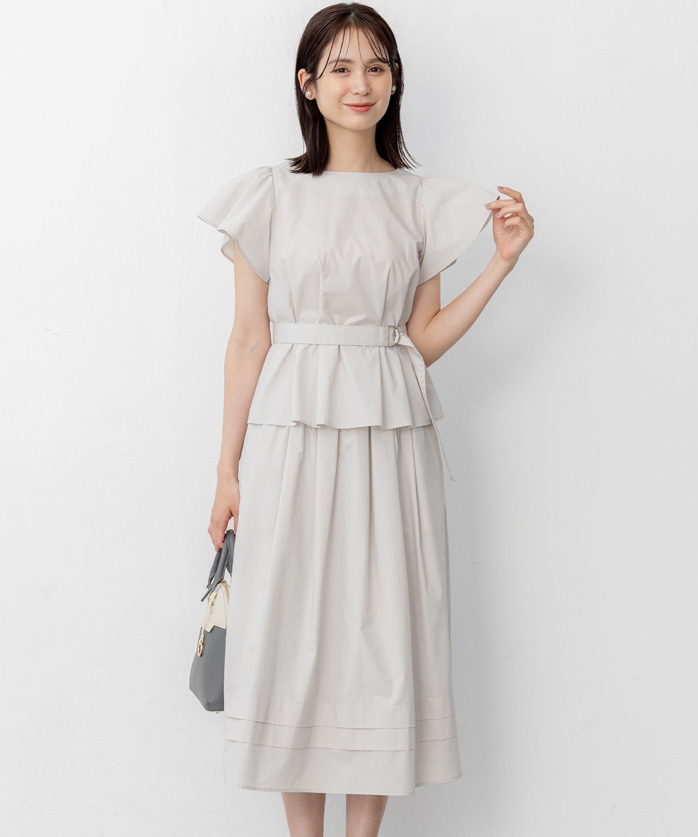 【オンワード】 組曲>ワンピース 【WEB限定】コットンポリエステルタイプライター セットアップ ライトグレー 2 レディース 【オンワード】 組曲>ワンピース 【WEB限定】コットンポリエステルタイプライター セットアップ ライトグレー 2 レディース