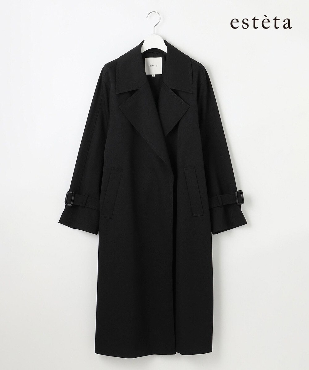【オンワード】 23区 S（小さいサイズ）>ジャケット/アウター 【エステータ】ウールトレンチコート ブラック 32 レディース
