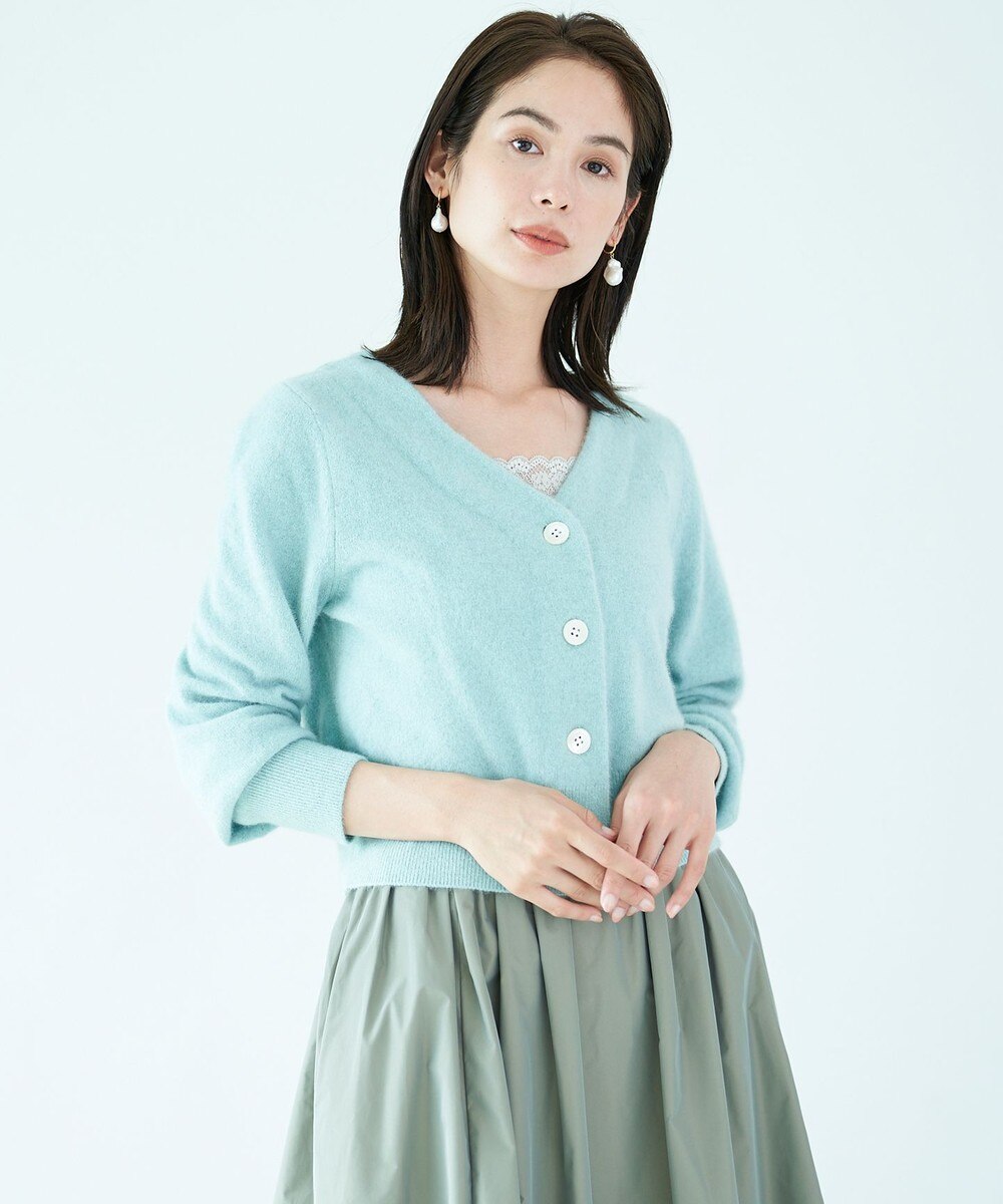 【オンワード】 組曲>トップス 【マガジン掲載】カラーフォックスニット カーディガン(KJ33) ピンク 2 レディース 【送料無料】