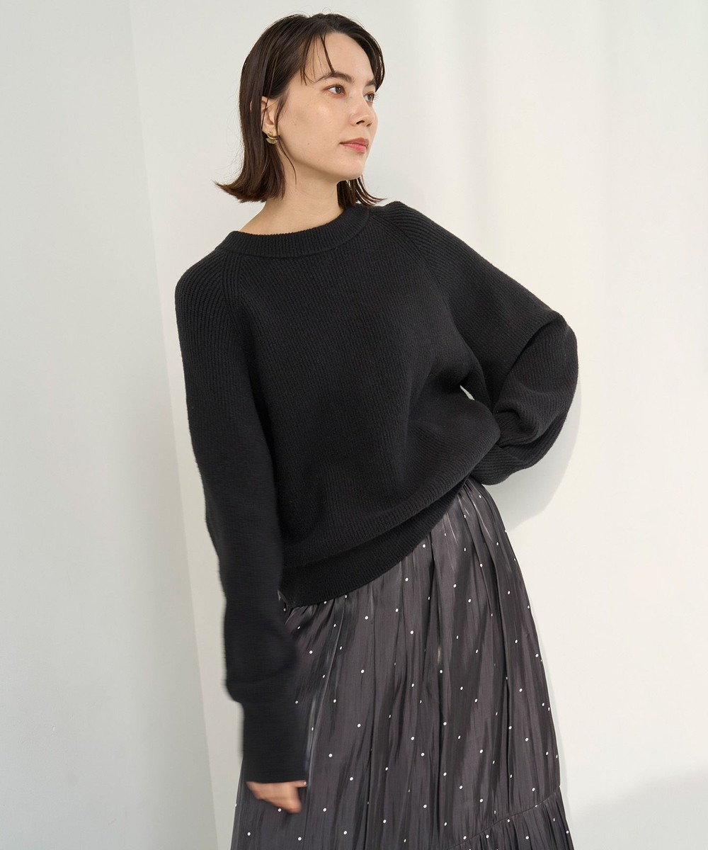 【洗える】ふわふわニット 2WAYクルーカーディガン